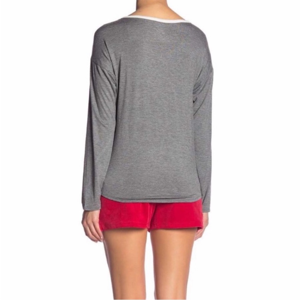 Juicy Couture NWT 2-Piece Christmas Pajama Set Gray Red & White ~price is firm - Picture 8 of 11